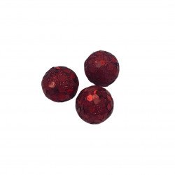 Mini Red Sequin Christmas Balls