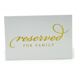 Gold Reserved Sign