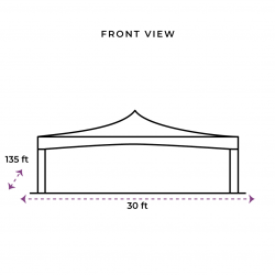 30x135 Pole Tent