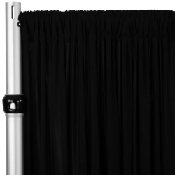 Black Stretch Drape, 5' x 16'