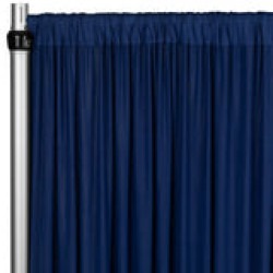 Navy Blue Stretch Drape, 5' x 16'