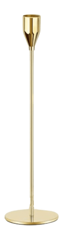 Long Stemmed Gold Taper Holder, Large