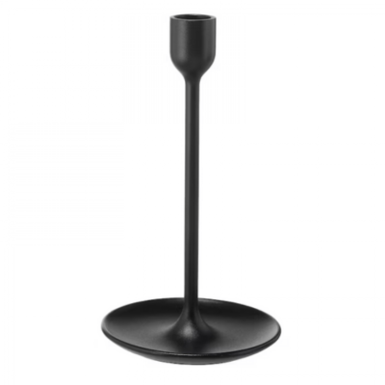 Short Stemmed Black Taper Holder, Large