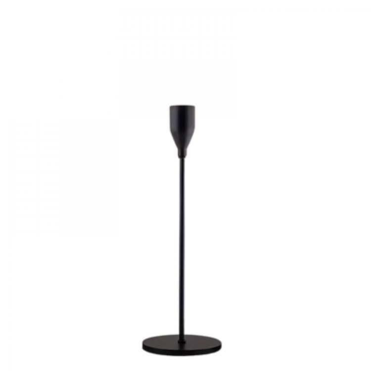 Long Stemmed Black Taper Holder, Small