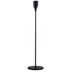 Long Stemmed Black Taper Holder, Medium