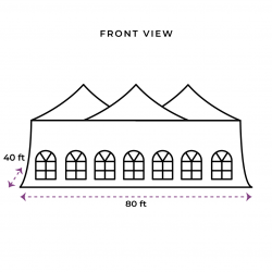 40X80 Pole Tent