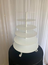 Large White Cupcake Tower