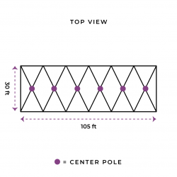 30x105 Pole Tent