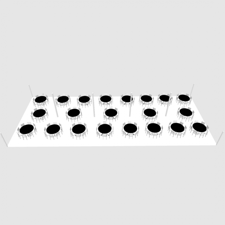 30' Window Tent Wall