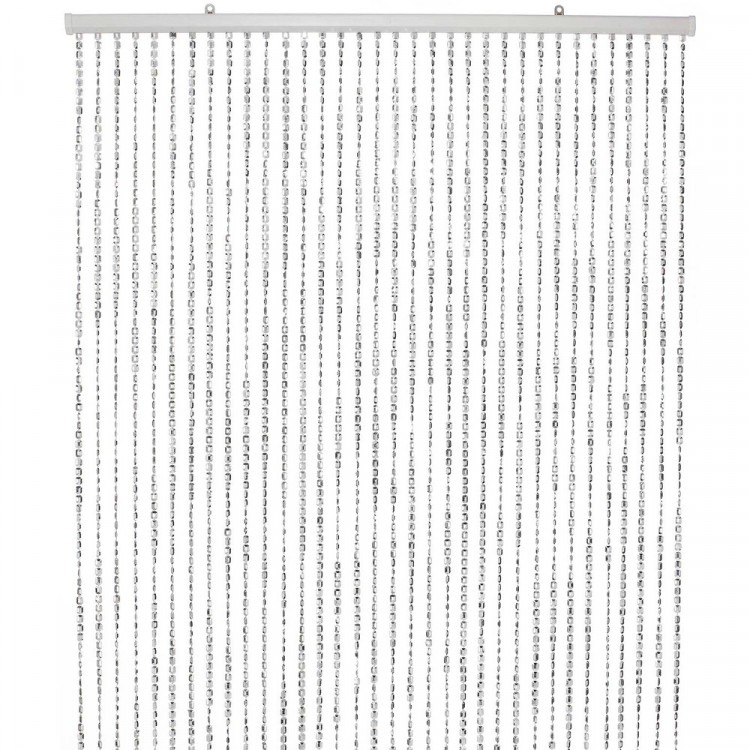 Silver Beaded Curtain