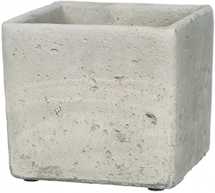 *5 x 5 Square Vase, Concrete