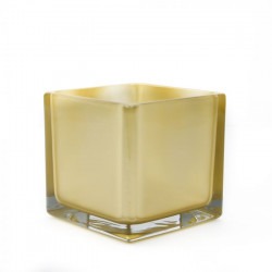 *5 x 5 Square Vase, Gold