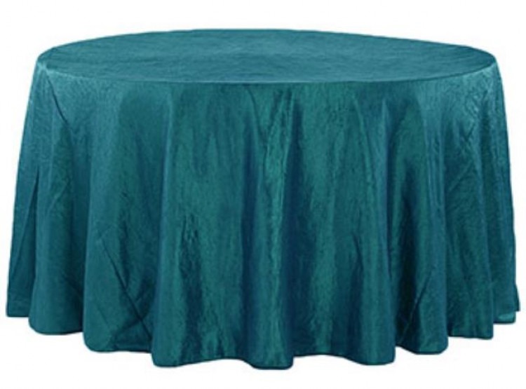 Blue, Turquoise Taffeta Floor Length Round Tablecloths Blue, Turquoise Taffeta Floor Length Round Tablecloths