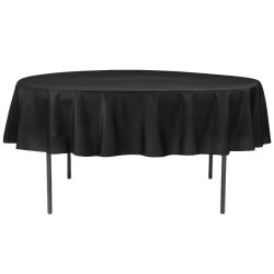 Black, Polyester 90 x 90 Round