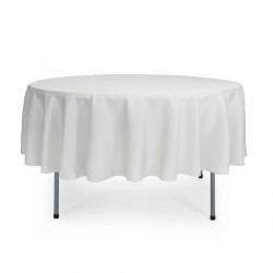 White, Polyester 85 x 85 Round