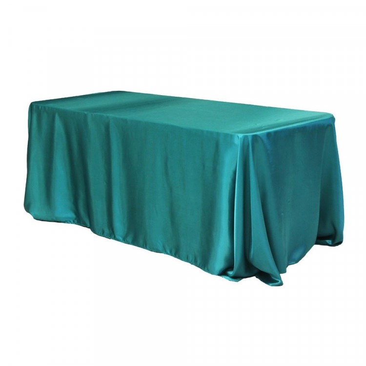 Blue, Turquoise Taffeta Floor Length Rectangle Tablecloths Blue, Turquoise Taffeta Floor Length Rectangle Tablecloths