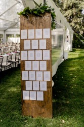 Light Brown Wood Seating Chart, Tall