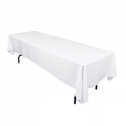 White, Polyester 53 x 114 Rectangle