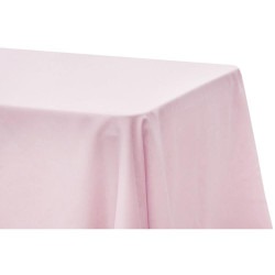 Pink, Baby Taffeta Floor Length Rectangle Tablecloths
