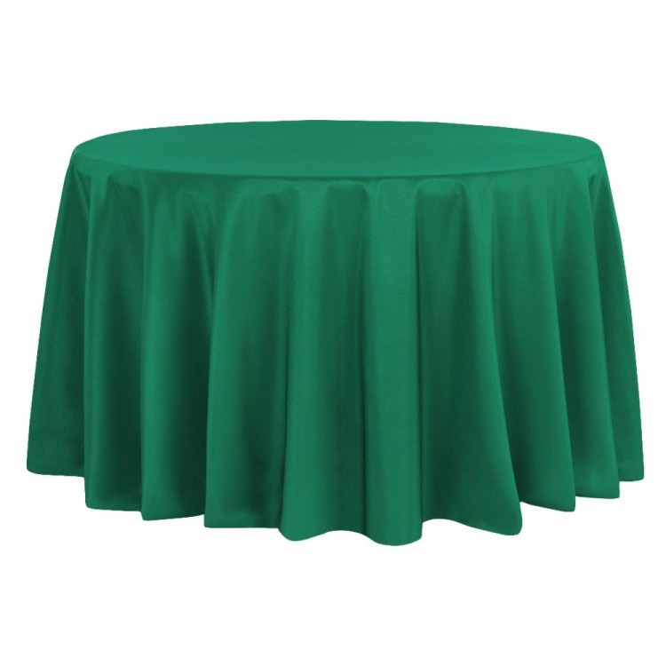 Green, Forest Polyester Floor Length Round Tablecloths Green, Forest Polyester Floor Length Round Tablecloths