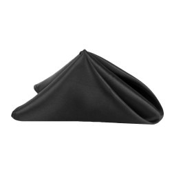 Black, Satin Napkin