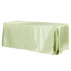 Green, Sage Taffeta Floor Length Rectangle Tablecloths
