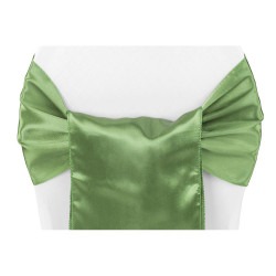 *Green, Moss Satin Chair Sash