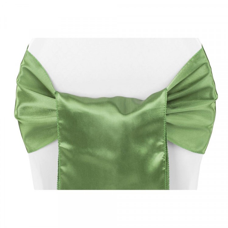 *Green, Moss Satin Chair Sash