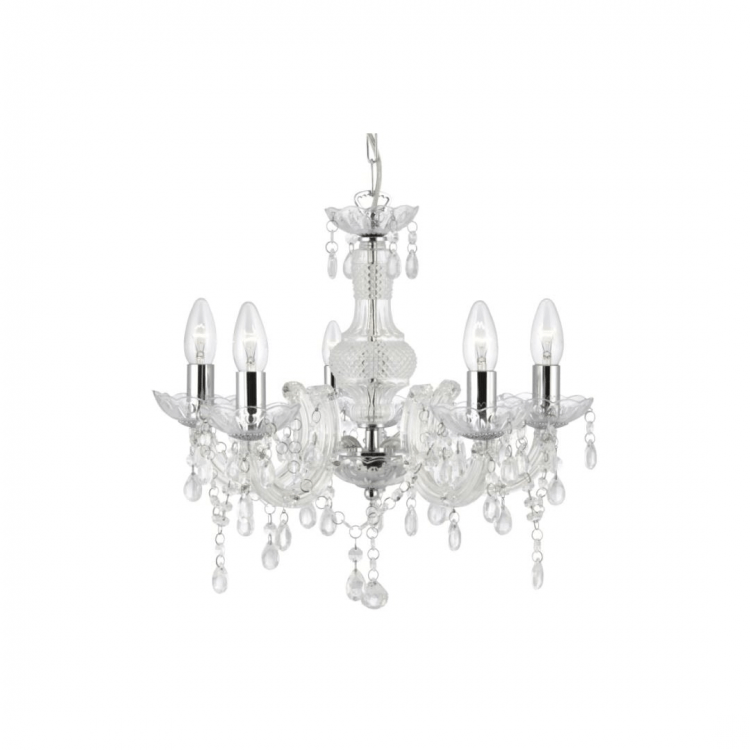 Vintage Clear Chandelier, Large