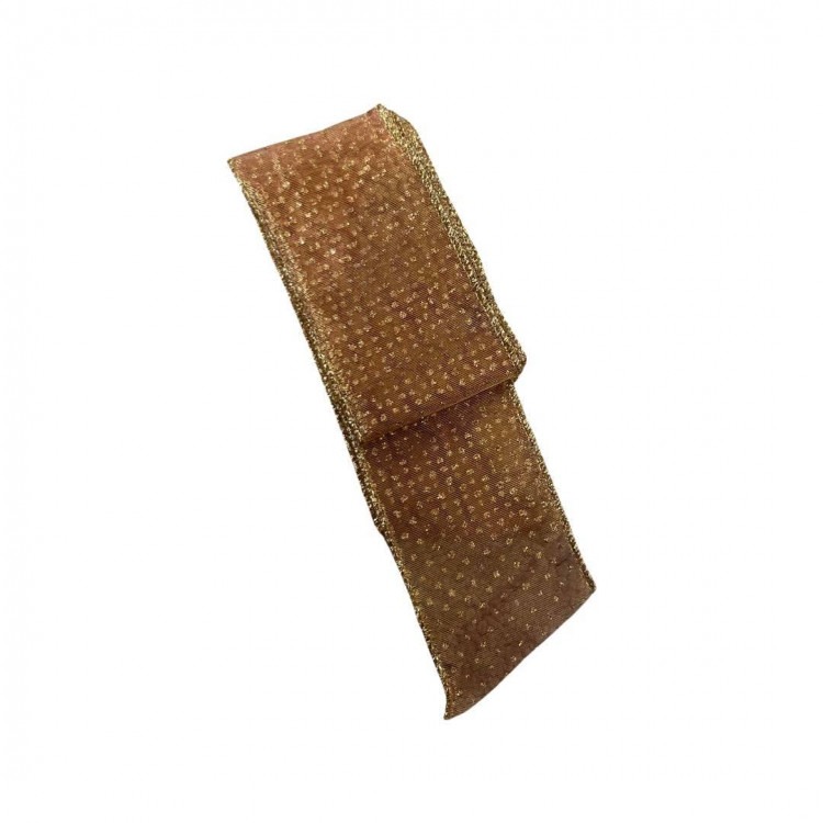 Copper Polka Dot Ribbon