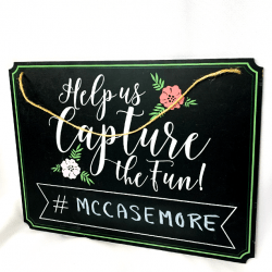 *Hashtag Chalkboard Sign