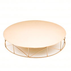 *Rose Gold Cake Stand, Short