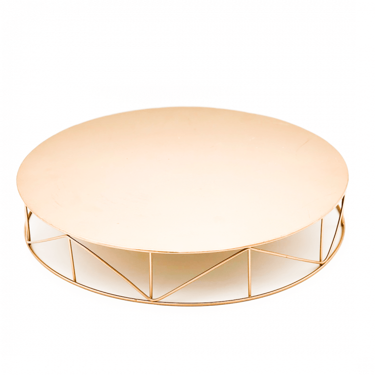 *Rose Gold Cake Stand, Short