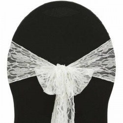 *Ivory, Lace Chair Sash