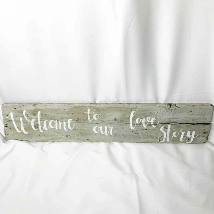 *Welcome to Our Love Story Sign