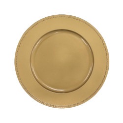 Gold Beaded Charger Plate