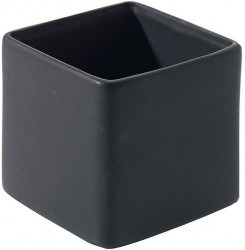 5 x 5 Square Vase, Black