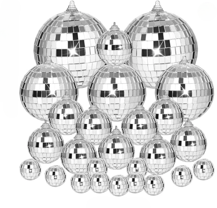 Assorted Sized Disco Balls