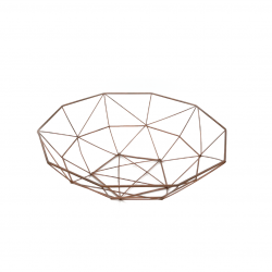 *Rose Gold Geo Card Bowl