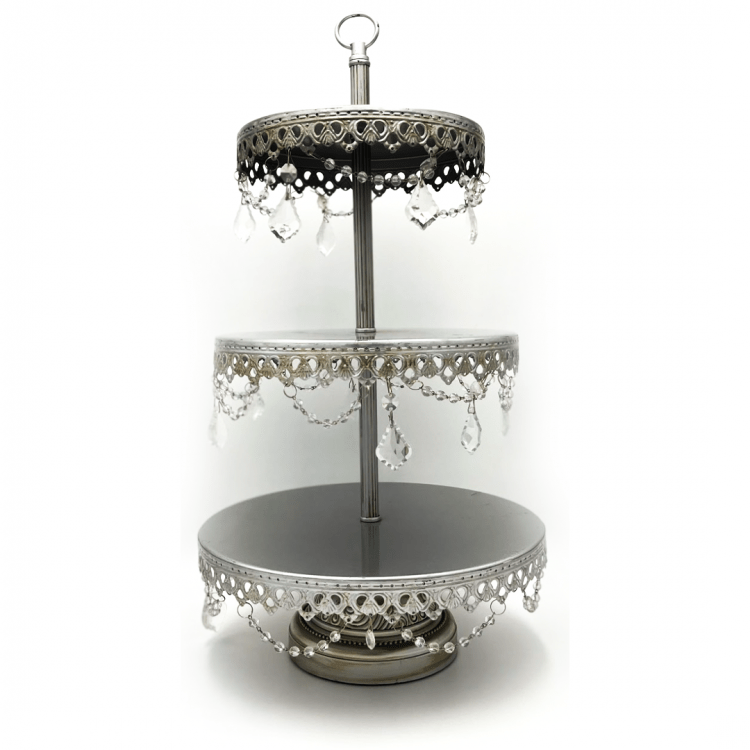 *Silver Crystal Cupcake Stand