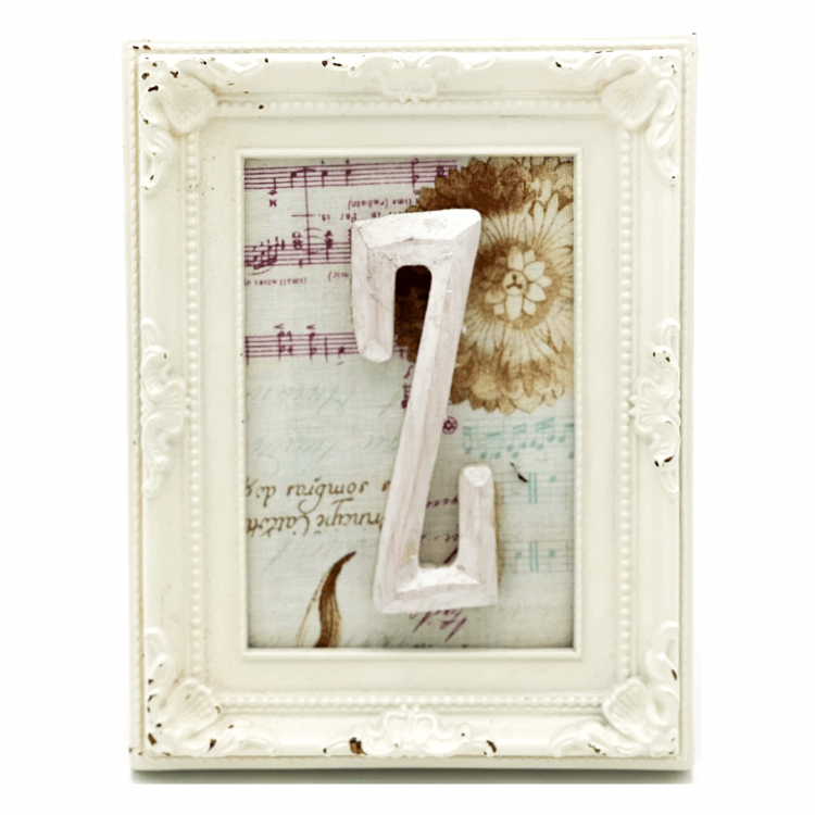 *Alphabet Table Number