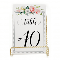 *Blush Flower with Border, Paper