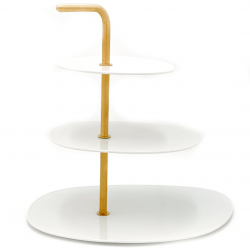 *White and Gold Cupcake Stand