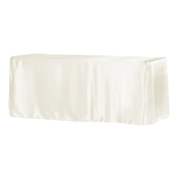 *Ivory Satin Rectangle floor length