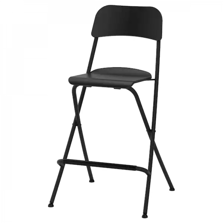 Black Folding Bar Stool