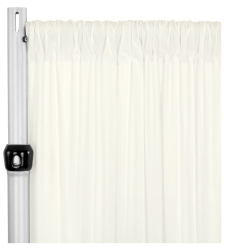 Ivory Stretch Drape, 5' x 16'